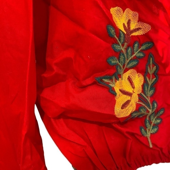 LUCY & LAUREL bohemian red dress - size s - Picture 2 of 7